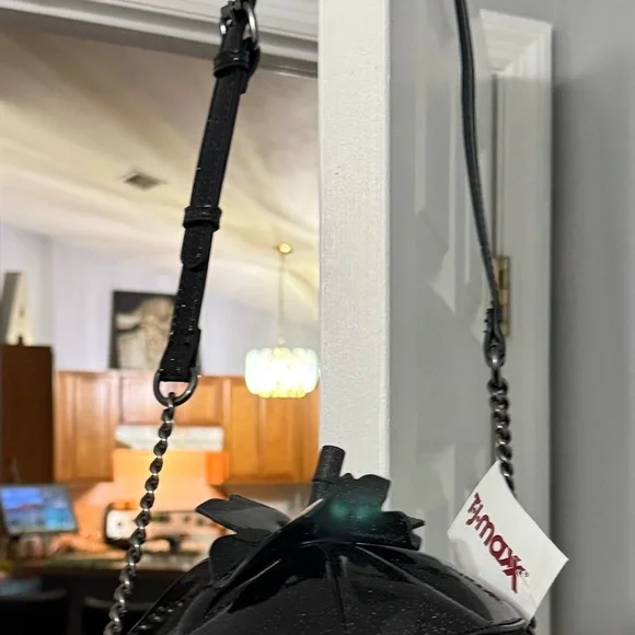 MAD Engine Black and White Pumpkin Crossbody Bag - Picture 12 of 12